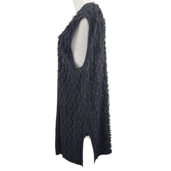 Kinross Cashmere Sweater Women's Large Textured Sleeveless Cardigan Open Front - Picture 5 of 9